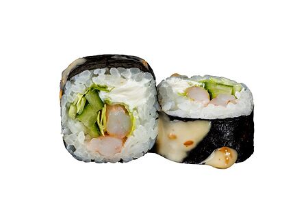 Ролл с запеченной креветкой