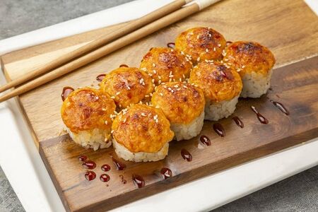 Ролл курица терияки