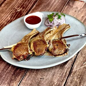 Шашлык из бараньей корейки