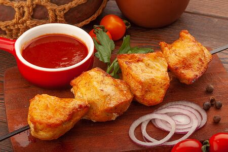 Шашлык из куриной грудки