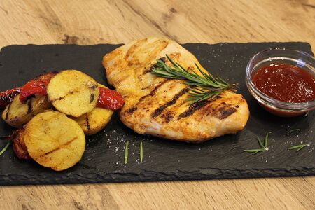 Куриное филе на гриле