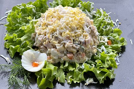 Оливье с курочкой