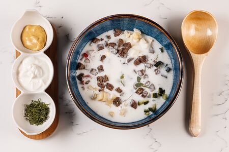 Окрошка на кефире