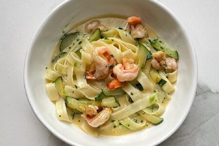 С креветками и цукини