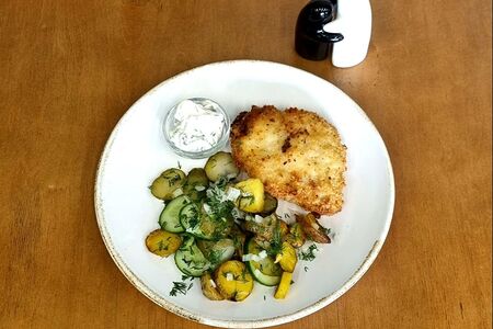 Треска с картофелем бэби