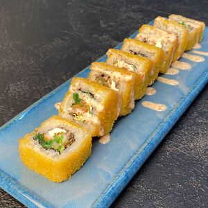 Жареный с угрем