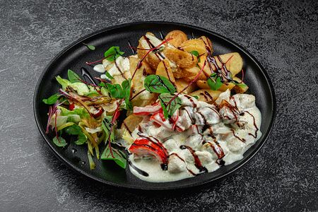 Сливочная курочка с картофельными с дольками