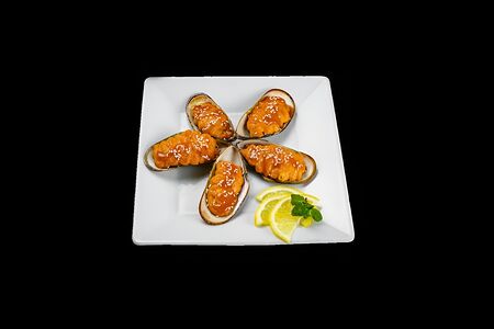 Мидии Запеченные спайси