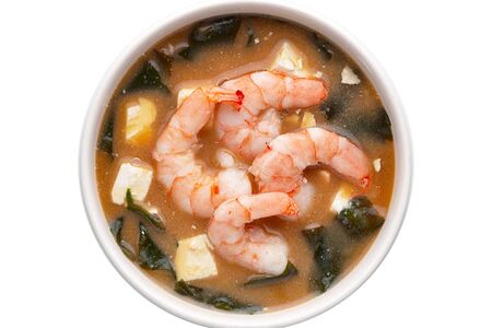 Мисо-суп с креветкой и тофу