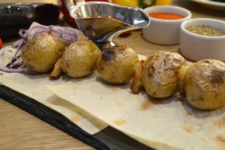 Картофель с курдюком