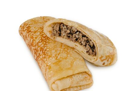 Блинчики с мясом M