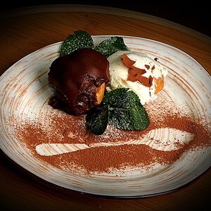 Профитроли шоколадные