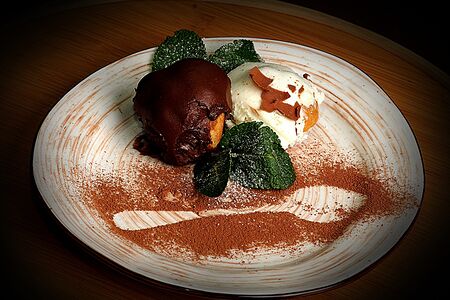 Профитроли шоколадные