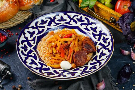 Плов праздничный с говядиной