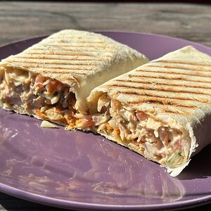 Мини-шаурма с шашлыком из куриного филе бедра