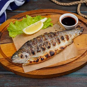 Сибас на углях