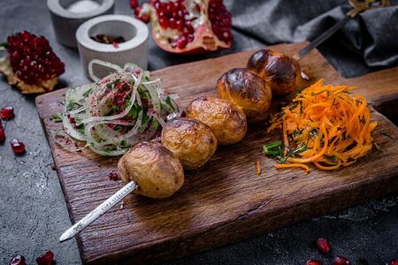 Картофель на мангале