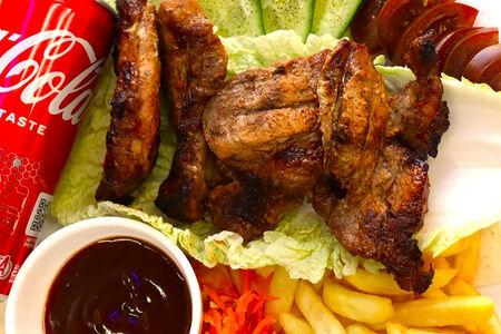 Шашлык из свинины в лаваше (комбо)