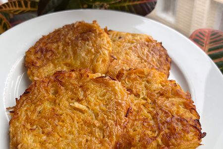 Картофельные драники с тыквой