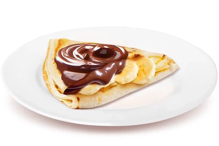 Блин банан и Nutella