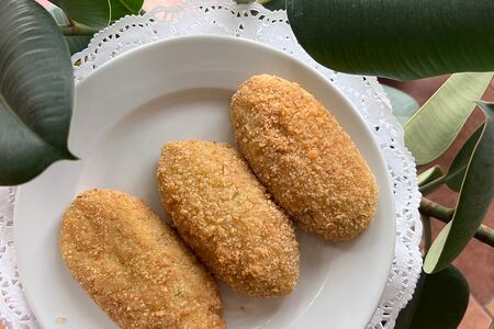 Зраза картофельная со шпинатом