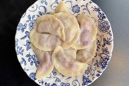 Вареники с творогом и апельсиновой цедрой