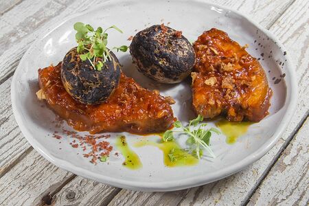 Грудинка в соусе лесное барбекю