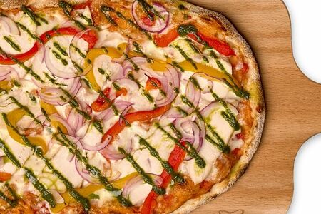 Курица и песто. Pinsa