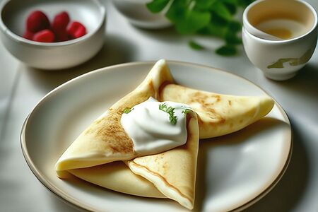 Пять нежных блинчиков со сливочным маслицем