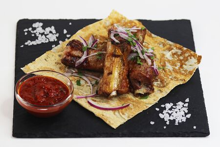 Шашлык из свиных рёбер