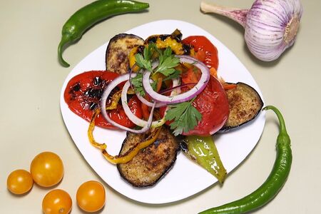 Овощи на углях