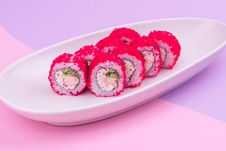 Калифорния с тигровой креветкой