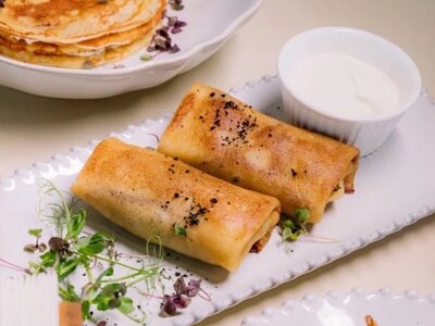 Блинчики с мясом