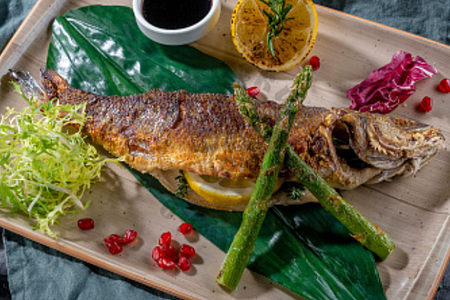 Форель речная жареная