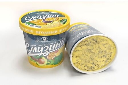 Смузини Маракуйя, ананас, апельсин, чиа