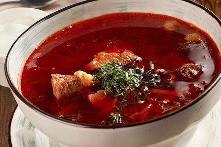 Борщ со сметаной