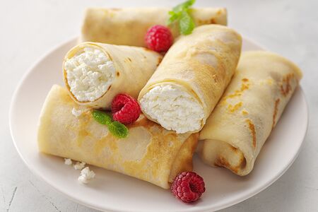 Блинчики с творогом