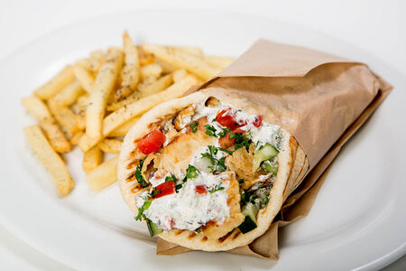 Шаверма в пите вегетарианская