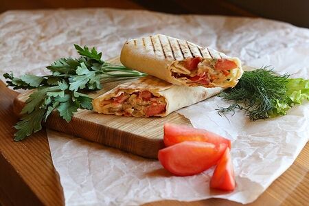 Шаурма на углях Кавказская (свинина) 