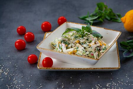 Салат Гурман с крабовыми палочками