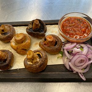 Шампиньоны на углях