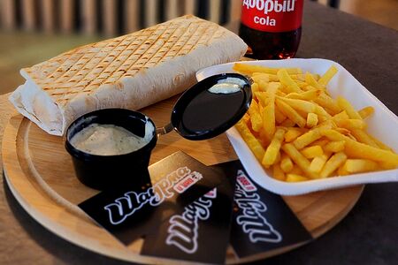 Комбо с большой шаурмой