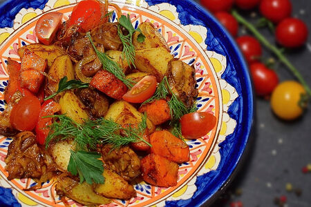 Жаркое с курицей