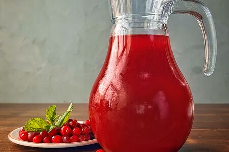 Морс клюквенный собственного производства