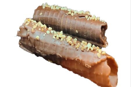 Вафельная трубочка сливочная в глазури