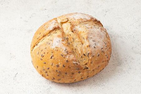 Хлеб бездрожжевой Подовый со льном . Пекарня