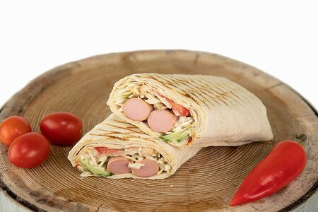 Хот-дог в лаваше с 1 сосиской