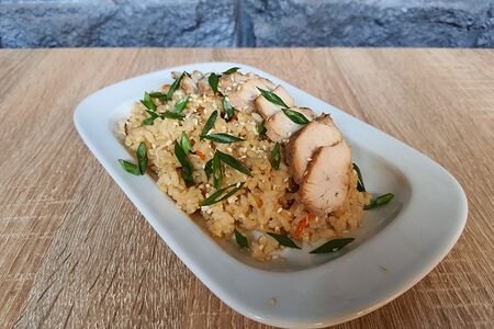 Теппан с курицей