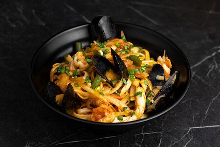 Лапша Сумида с морепродуктами