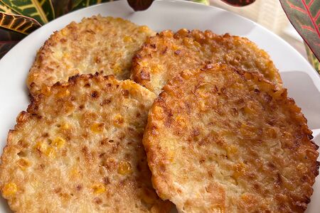 Картофельные драники с кукурузой